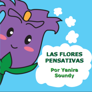portada del libro con el titulo y un tulipán morado