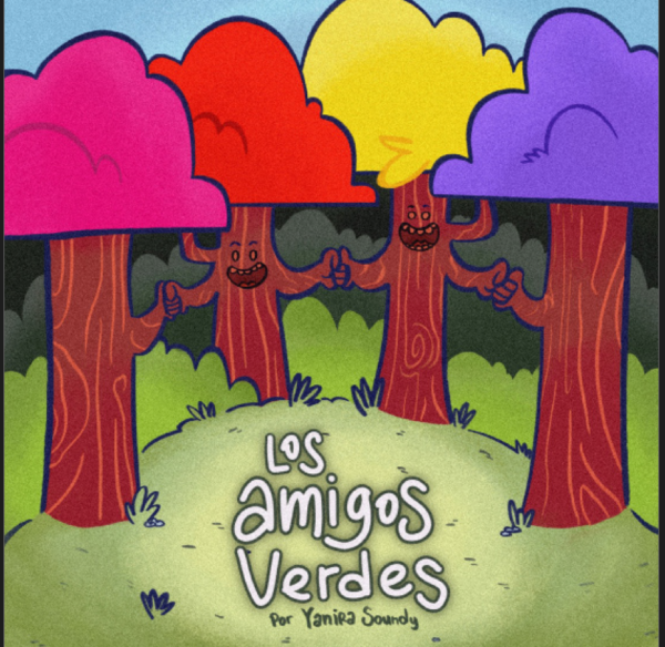 portada con ilustraciones de árboles de carios colores